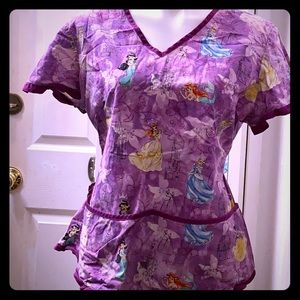 ***Sold*** Disney princesses scrub top